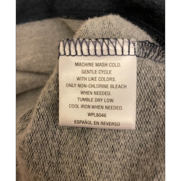 Alfani Cowl Neck Navy Sweatshirt Sz L - Picture 5 of 5